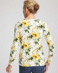 Chico's For Sale Ecru Garden Touch of Cool™ Layering Tee