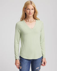 Chico's Online Sage Meadow Touch of Cool™ V-Neck Layering Tee