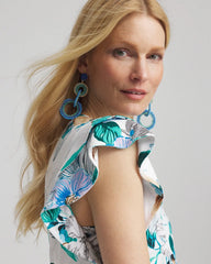 Chico's Outlet Alabaster Touch of Cool™ Flutter Sleeve Tee