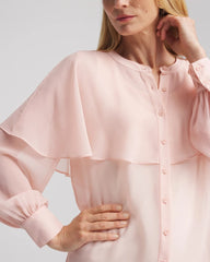 Chico's For Sale Rose Smoke Georgette Cape Blouse