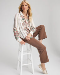 Chico's On Sale Ecru Silky Classic-Fit Shirt