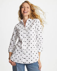 Chico's For Sale Optic White No Iron™ Stretch Perfect Dots Shirt