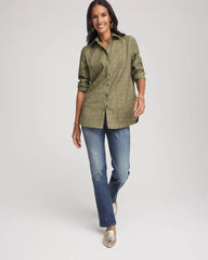 Chico's Outlet Sage Meadow No Iron™ Jacquard Shirt
