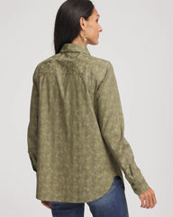 Chico's Outlet Sage Meadow No Iron™ Jacquard Shirt