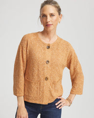 Chico's For Sale Burnt Sienna Tweed Cropped Sweater