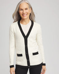 Chico's For Sale English Cream Tipped Lady Jacket Cardigan