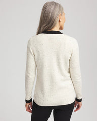 Chico's For Sale English Cream Tipped Lady Jacket Cardigan