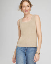 Chico's On Sale Sycamore Rib Stitch Pullover Tank