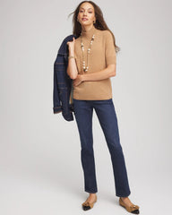 Chico's For Sale Camel Cashmere Elbow-Sleeve Sweater