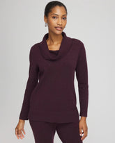 Chico's Discount Night Bloom Zenergy® Luxe Diamante Cowlneck Tunic