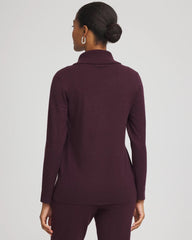 Chico's Discount Night Bloom Zenergy® Luxe Diamante Cowlneck Tunic