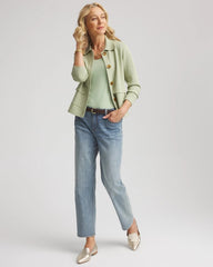 Chico's Online Sage Meadow Button-Front Cardigan Jacket