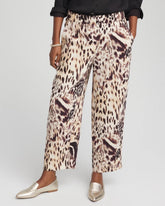 Chico's On Sale Caramel Apple Bengal Marks Crepe Pull-On Ankle Pants