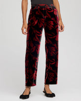 Chico's Sale Black Velvet Rose Slim Ankle Pants
