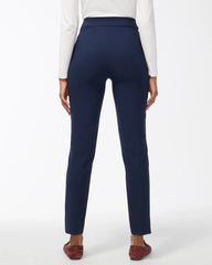 Chico's Outlet Ink Bi-Stretch Front Seam Slit Ankle Pants