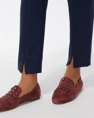 Chico's Outlet Ink Bi-Stretch Front Seam Slit Ankle Pants
