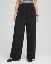 Chico's Sale Black Crepe Pleated Relaxed Pants