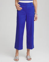 Chico's For Sale Rich Cobalt Lightweight Relaxed Straight Cropped Pants