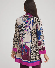 Chico's For Sale Blackened Burgundy Travelers™ Collection Artisanal Cardigan