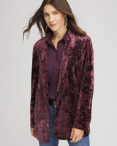 Chico's For Sale Night Bloom Crushed Velvet Blazer