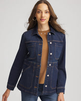 Chico's Online Morning Star Indigo Denim Field Jacket
