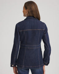 Chico's Online Morning Star Indigo Denim Field Jacket