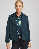 Chico's For Sale Teal Shadow Plush Knit Blazer