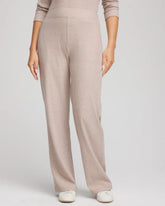Chico's For Sale Light Taupe Heather Zenergy® Brushed Ribbed Pants