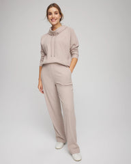 Chico's For Sale Light Taupe Heather Zenergy® Brushed Ribbed Pants