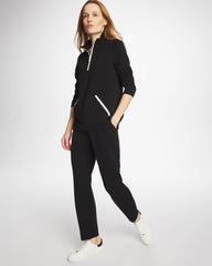 Chico's Online Black Zenergy® Soft Contrast Half Zip Pullover