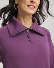 Chico's Online Washed Grape Zenergy® Soft Half-Zip Top