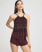 Chico's Sale Multi Brown Magicsuit® Goldie Zabra Romper