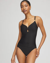 Chico's Outlet Black Miraclesuit® Razzle Dazzle Antheia One Piece Swimsuit