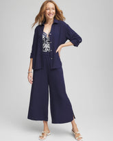 Chico's On Sale Passport Blue Chico's Beach Swimsuit Cover-Up Set