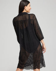 Chico's Online Black Shirt Dress Swim Coverup