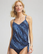 Chico's For Sale Blue Multi Magicsuit® Via Roma Alex Tankini