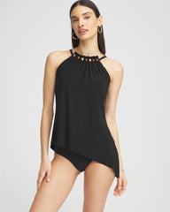 Chico's Online Black Magicsuit® Square Cut Beverly Swimdress
