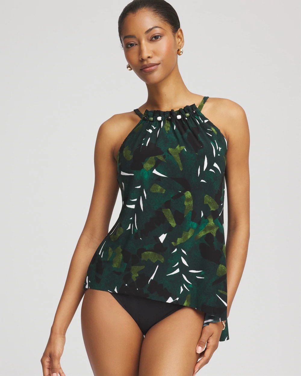 Chico's Discount Green Print Magicsuit® Palmetto Regina Tankini