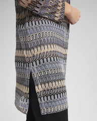 Chico's Outlet Canyon Blue Travelers™ Knit Chevron Open-Front Cardigan