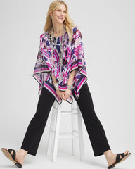 Chico's On Sale Purple Clover Travelers™ Paisley Chiffon Layered Top