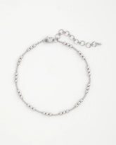 Chico's Online Silver Silvertone Beaded Necklace