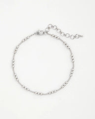 Chico's Online Silver Silvertone Beaded Necklace