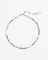 Chico's Outlet Silver Silver Tennis Necklace