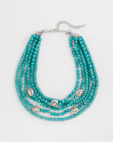 Chico's For Sale Turquoise Turquoise Multistrand Bib Necklace