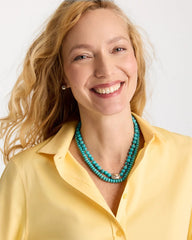 Chico's For Sale Turquoise Turquoise Multistrand Bib Necklace
