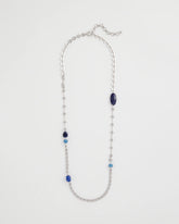 Chico's Online Blue Blue Accent Long Single Strand Necklace