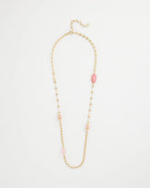 Chico's Discount Pink Pink Accent Long Single Strand Necklace