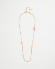 Chico's Discount Pink Pink Accent Long Single Strand Necklace