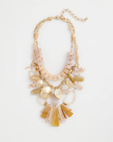 Chico's Discount Neutral Chico's Originals Neutral Stone Bib Necklace