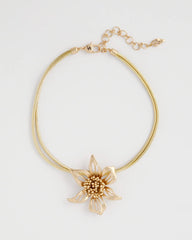 Chico's Sale Gold Gold Flower Pendant Necklace
